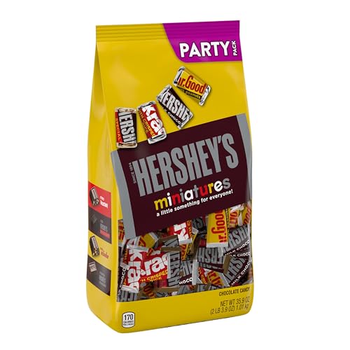 HERSHEY’S MINIATURES ASSORTED CHOCOLATE CANDY PARTY PACK, 35.9 OZ