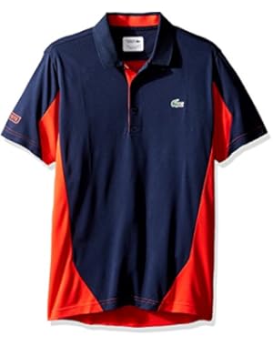 Lacoste Men's Tennis Short Sleeve Ultradry Colorblock T-Shirt