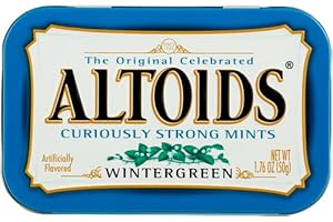 Altoids Wintergreen Candy, 1.76oz Tin Container, 12 Containers/box
