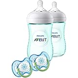 Philips Avent Natural Baby Bottle Teal Gift Set, SCD113/24
