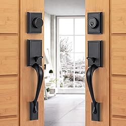 Natsukage Front Door Handle Double Door Lock Set