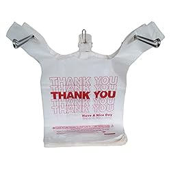 1000CT Thank You Plastic Large T-shirt Carry Out