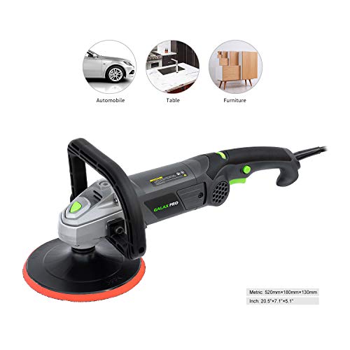 GALAX PRO 10Amp Car Buffer 7" Waxier 6 Variable Speed Polisher Sander