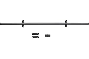 LKCBITION 4FT Extention Sliding Rail with Bracket,Track Only(Not Including Ladders, Wheels and Other Hardware)