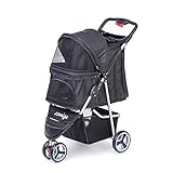 comiga Pet Stroller, 3-Wheel Cat Stroller, Foldable