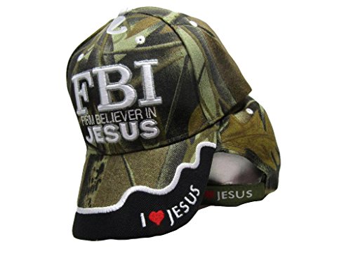 FBI Firm Believer In Jesus Christ Christian Camo Camouflage Embroidered Cap Hat
