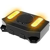 YUESONIC 102dB Reversing Backup Alarm &amp; Light Warning System &ndash; 12-24V Beep Sound Safety Alert for Vehicles