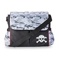 black camo diaper bag