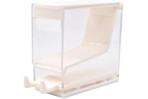 Angzhili 1 Pack Dental Cotton Roll Dispenser,Press Type Cotton Roll Holder Organizer (White)