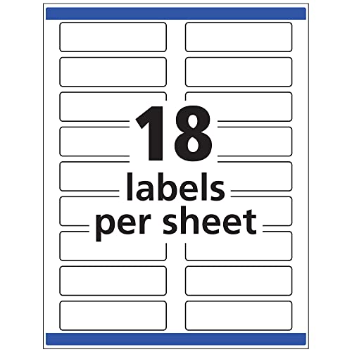 Avery White ExtraLarge File Folder Labels for Laser and Inkjet