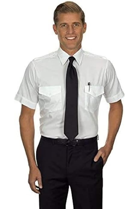 men's short sleeve pilot shirts