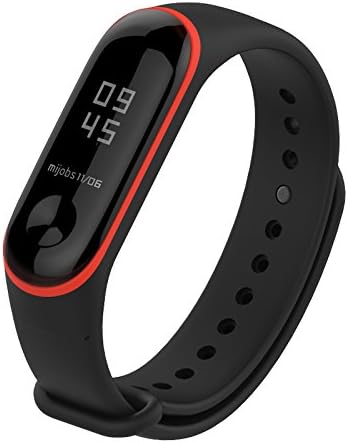Kcdream For Xiaomi Mi Band 3 Straps Waterproof Silicone Wrist Strap Wristband Bracelet Replacement for Xiaomi Mi Band 3 Smart Miband (No Activity Tracker)