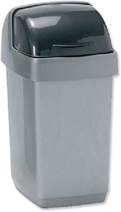 Addis 510504 10L Roll Top Bin Metallic Kitchen Under-Work Top
