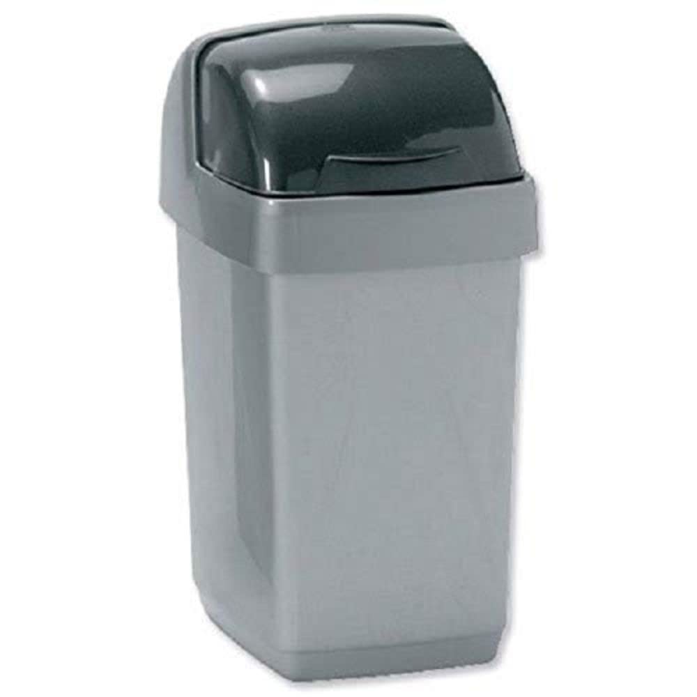Addis 510504 10L Roll Top Bin Metallic