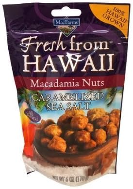 MacFarms Fresh from Hawaii Macadamia Nuts, Caramelized Sea Salt 6oz (170g) bag