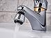 Aerator for Kitchen, Bathroom Faucet, 2 Function Swivel Sprayer, Water Saving Flow 1.5 GMP, Polished Chrome, Black