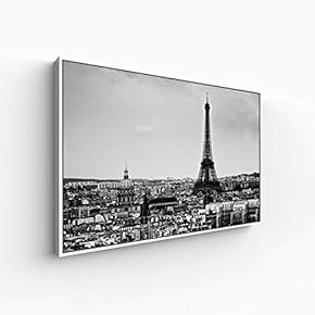 Canvas Wall Art for Living Room, Bedroom Black and White Construction Framed Canvas Prints for Home Decoration Ready to Hang - 16x24 inches