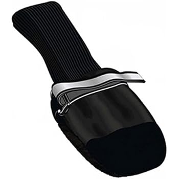 Muttluks Original All-Weather IB to XXL Dog Boots, 4 Pack (Black, X-Small (2.25-2.75in))