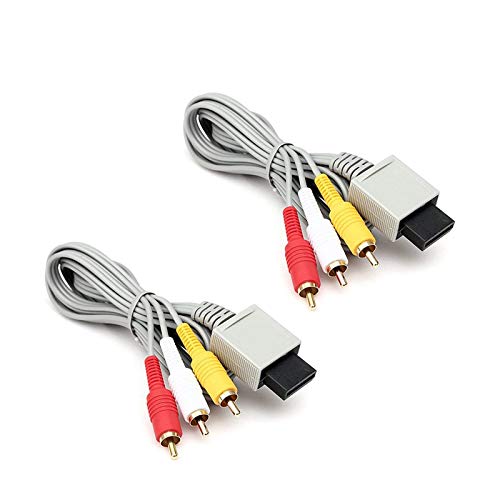 Wii U AV Cable, AV Cable Composite Retro Audio Video Standard Cord for Nintendo Wii Wii U (6