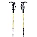 Datechip Outdoor Hiking Canes Walking Sticks Lightweight Adjustable Trekking Poles with Heavy Duty Aluminum for Women and Men (Pair of Yellow)