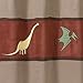 Sweet Jojo Designs Dinosaur Kids Bathroom Fabric Bath Shower Curtain