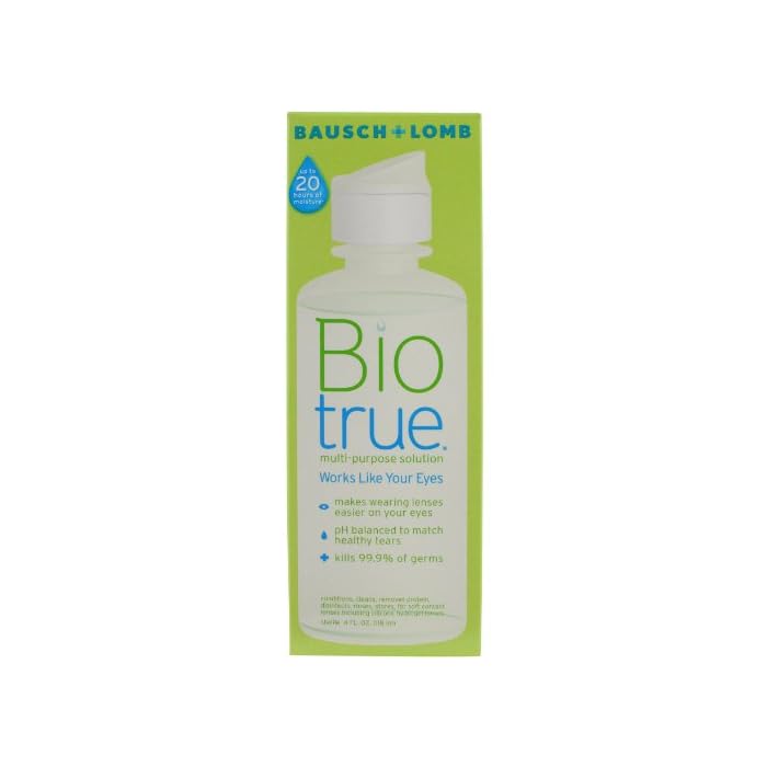 BioTrue Contact Lens Solution for Soft Contact Lenses, Multi-Purpose, 4oz