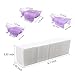 Teenitor Nail Polish Remover Clips Pack of 20, Reusable Toe nail and Finger Nail Art Soak off Cap Clip UV Gel Polish Remover Wrap Nail Tool with 325 pcs Lint Free Cotton Pads Nail Wipe - Purple