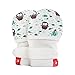 goumikids - goumimitts, Scratch Free Baby Mittens, Organic Soft Stay On Unisex Mittens, Stops Scratches and Prevents Germs - (Waddle - Mint, 0-3 Months)