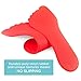 K-Roo Sports Set of Six Colorful Foot-Shaped Floor Markers - No-Slip Rubber Pairs of Footprints in Mesh Bag for School, Dance, Karate & Activities