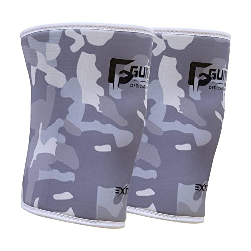 Gunsmith Fitness 7mm Knee Sleeves Weight Lifting for Men and Women – 1 Pair Neoprene Gym Knee Support for Powerlifting, Weightlifting, Squats & Releases Post Workout Pain and Discomfort
