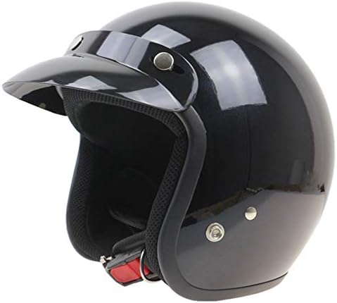 オープンフェイスヘルメットオートバイ ストリートバイクヘルメット 新品未使用正規品 3 4レトロヴィンテージチョッパークルーザーヘルメット 男性の女性のためのアダルトジェットヘルメット原付