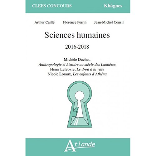 Sciences humaines 2016-2018