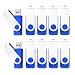 20 Pack 2GB Flash Drive Bulk USB Memory Stick Thumb Drive Bulk Swivel Design Blue