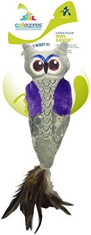 Categories Cat Owl Catnip Filled Kicker Cat Toy with Crinkle