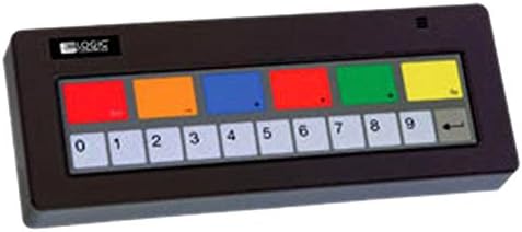 Logic Controls KB1700 17 KEY Programmable KEYPAD (BUMP BAR) - Black, USB Interface, Legend Sheet A (IBM Bump Bar Compatible Layout) . . . (157872)