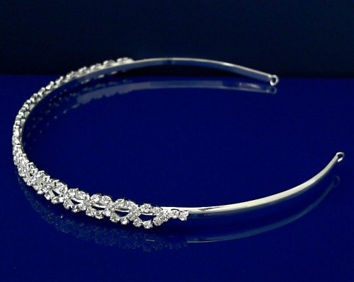Flower Girl Tiara Headband 44776 by SparklyCrystal