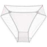 SilRiver Women's 100% Pure Silk Bikini Panties High Cut Breathable Underwear for Sensitive Skin Quick-Dry Travel-Friendly