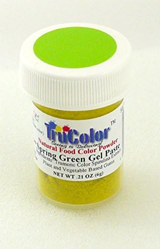 TruColor Spring Green Natural Gel Paste Powder Food Coloring, 6 Grams