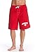 Officially Licensed Red LIFEGUARD Men's Board Shorts Swim Trunks with Side Pocket, Men and Boys, Great for Beach & Pool