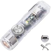 RovyVon Aurora A8 4th EDC Flashlight USB C Rechargeable Max 650 Lumens | Momentary On Keychain Light with Magnetic Clip/Base, Lock Mode, For Checking Outdoor(365nm/Red/White)