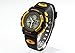 PASNEW Boys Girls Waterproof Sport Digital Watch Dual Time Display (Yellow)