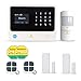 Golden Security Touch screen keypad LCD display WIFI & GSM 2-in-1 with Auto Dial,Motion Detectors and more diy Home Alarm System G90B-W01
