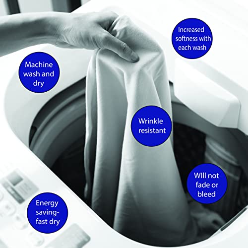 Thermee Micro Flannel KingSize Sheet Set, Machine Wash & Dry, No