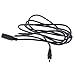 PK Power AC 18V 12V 9V 6V Barrel Plug Power Cable Approx 6ft (1.8m) AC Adapter Extender Extension Cord Female Jack: 5.5mmx2.1mm to Male Plug End: OD: 3.5mm ID: 1.35mm/1.3mm