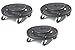 TigerChef PLTCD005@3PK Trash Can Dollies, 5 Caster, Black (Pack of 3)