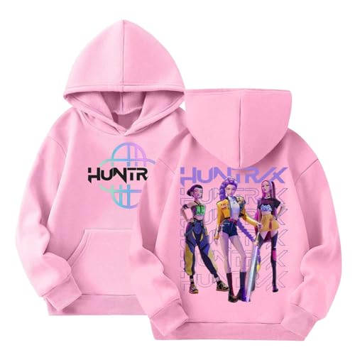 k pop demon hunters costume, Kpop Hoodies for Kids Girls Boys,Christmas Jumper 2025, for Boys Girls Hoodie Vintage Y2k Pullover Hip Hop Streetwear Long Sleeve Hooded Sweatshirt