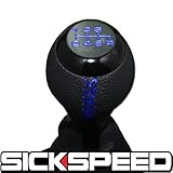 Black/Blue Stitch Suzuka Shift Knob For 6 Speed Gear Shifter Lever 10X1.25 K12 for Mazda Miata