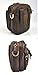 Le'aokuu Men Genuine Leather Brown Waist Fanny Pack Hip Bum Messenger Bag