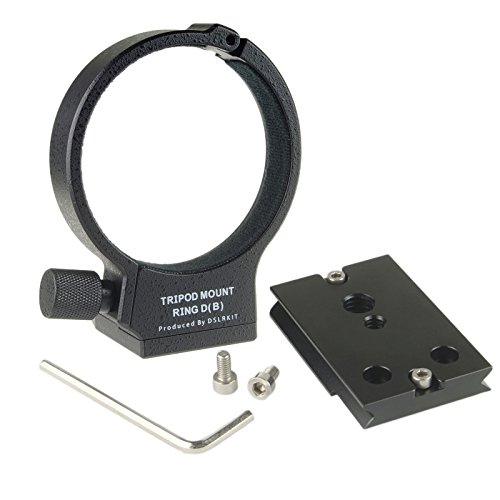 DSLRKIT Metal Tripod Mount Ring D with Quick Release Plate for Canon 100mm f/2.8L Macro IS