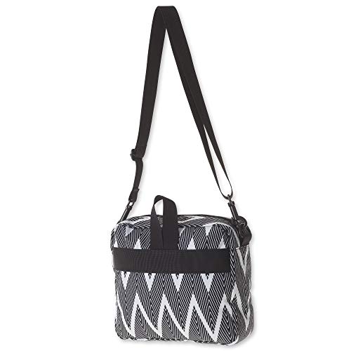 KAVU Nantucket Crossbody Bag Adjustable Sling Purse Black Zig Zag Pricepulse